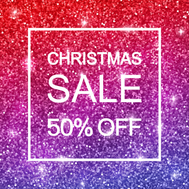 红紫色亮片圣诞特卖图片下载