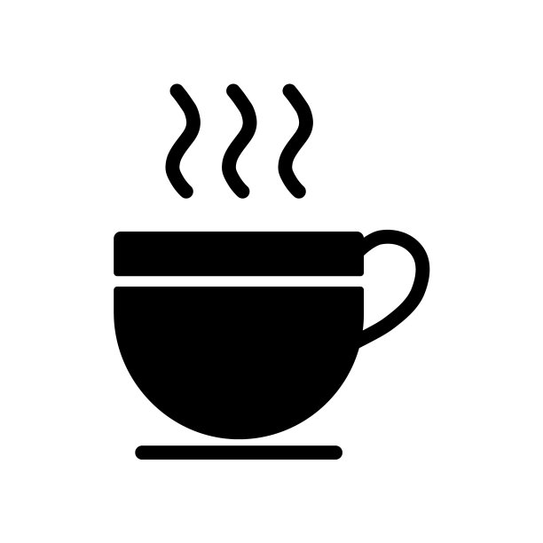 带蒸汽的咖啡杯图标图片下载