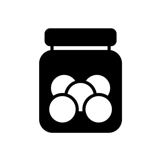 饼干罐 Glyph 图标 厨房电器图片下载
