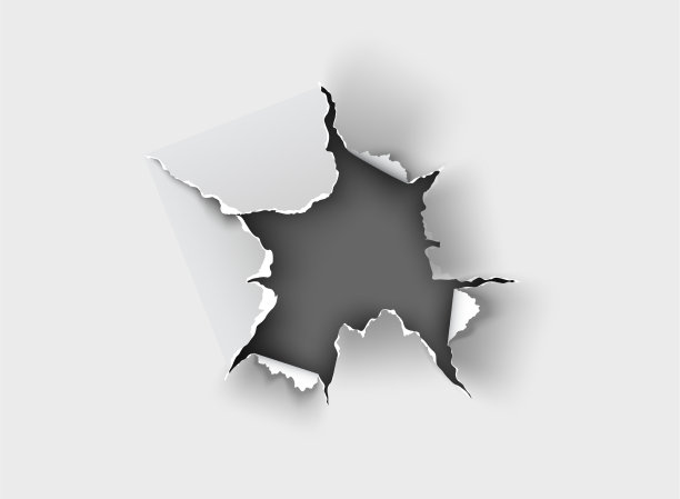 在背景纸上撕破的破洞图片下载