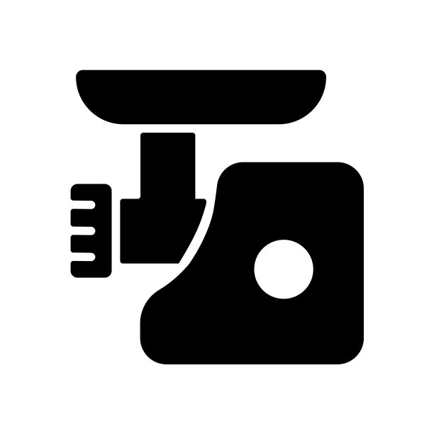 电动绞肉机glyph图标图片下载