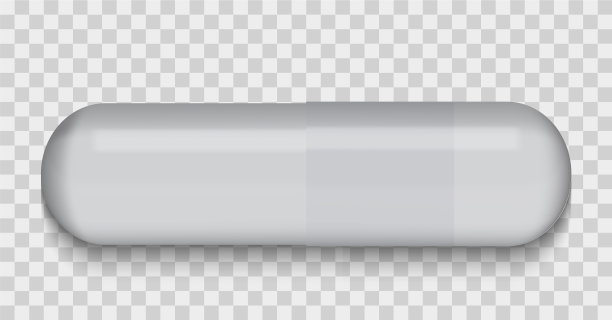 透明背景上的灰色药丸图片下载