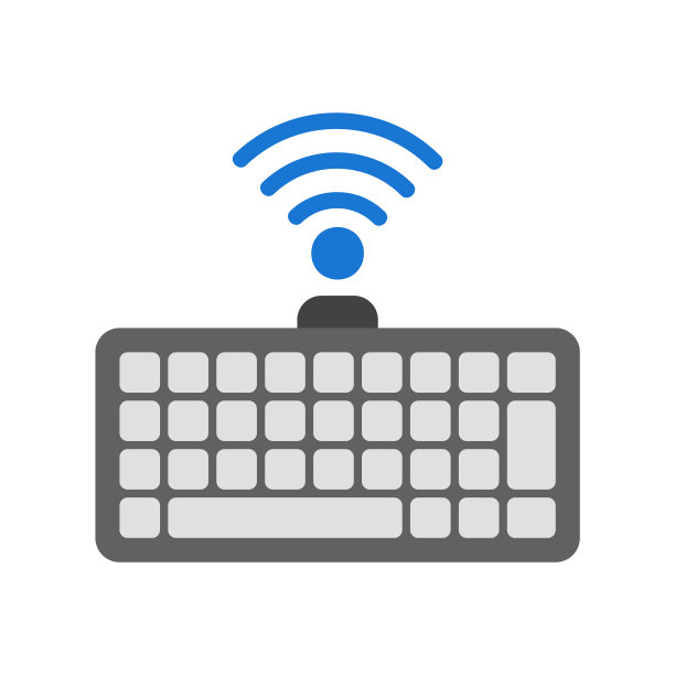 关于互联网事物的平面风格键盘图片下载