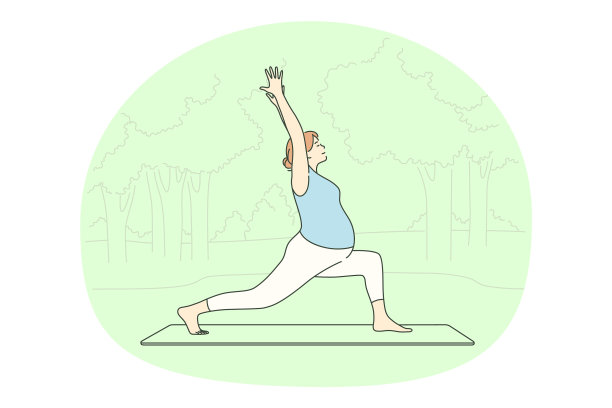 怀孕母亲积极的生活方式图片下载