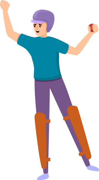 板球冠军图标卡通风格图片下载