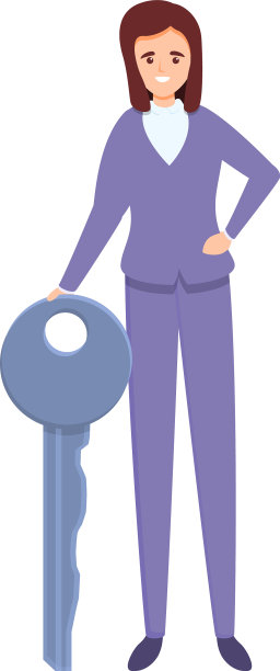 卡通风格的女性代理图标图片下载