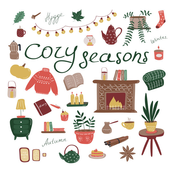 舒适集大集合hygge元素图片下载