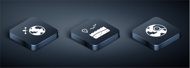 设置绕行星运行的等距卫星图片下载