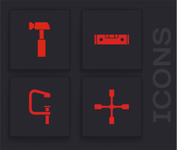 设置车轮扳手锤施工气泡图片下载