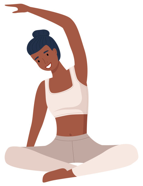 女人做瑜伽锻炼年轻漂亮健美图片下载