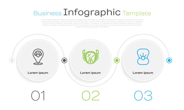 套线扇贝海贝壳潜水面具和贝壳图片下载