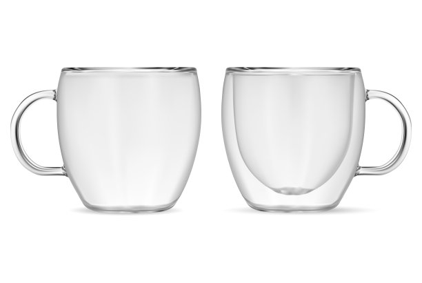 玻璃杯透明空茶咖啡杯图片下载