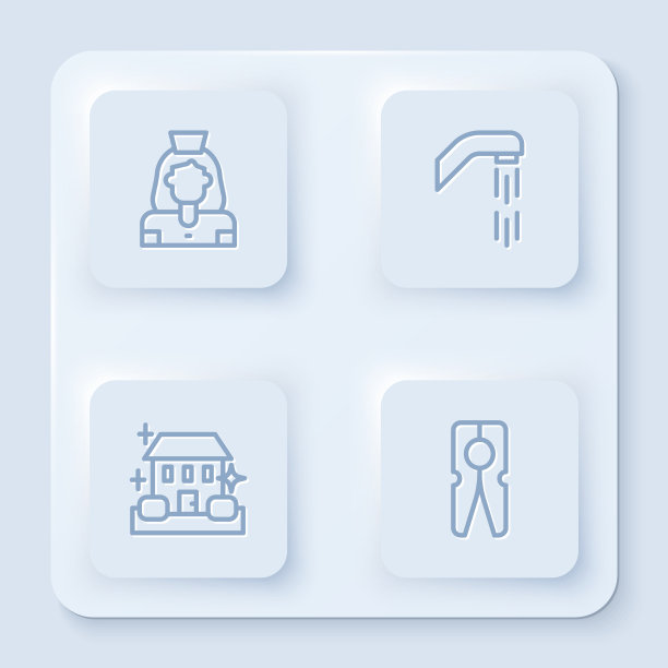 设定线清洁女士服务淋浴喷头家图片下载