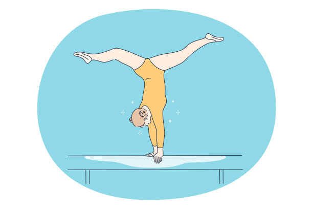 平衡木、体操和职业运动图片下载