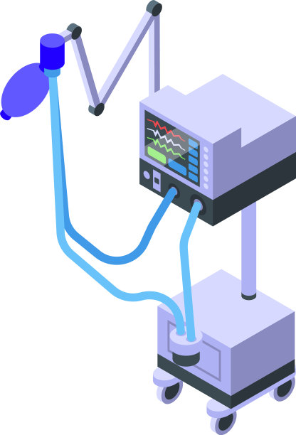 Icu医疗设备图标等距样式图片下载