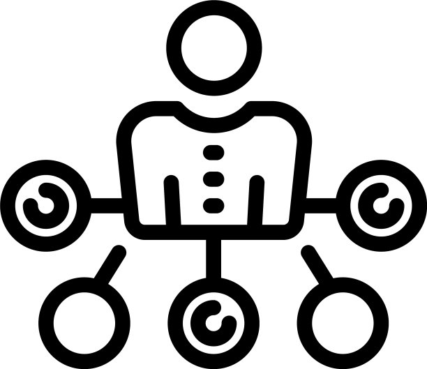 业务协作方案图标轮廓样式图片下载