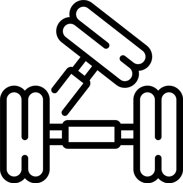 哑铃图标轮廓风格图片下载