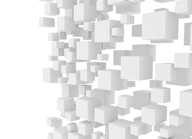 三维立方体设计背景的数字插图图片下载