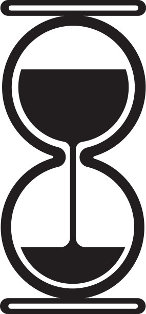 沙漏标志图标设计模板图片下载