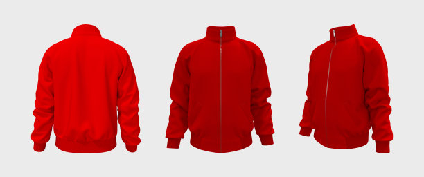空白的运动夹克模型图片下载