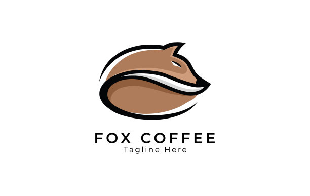 狐狸咖啡标识模板设计咖啡店标识图片下载
