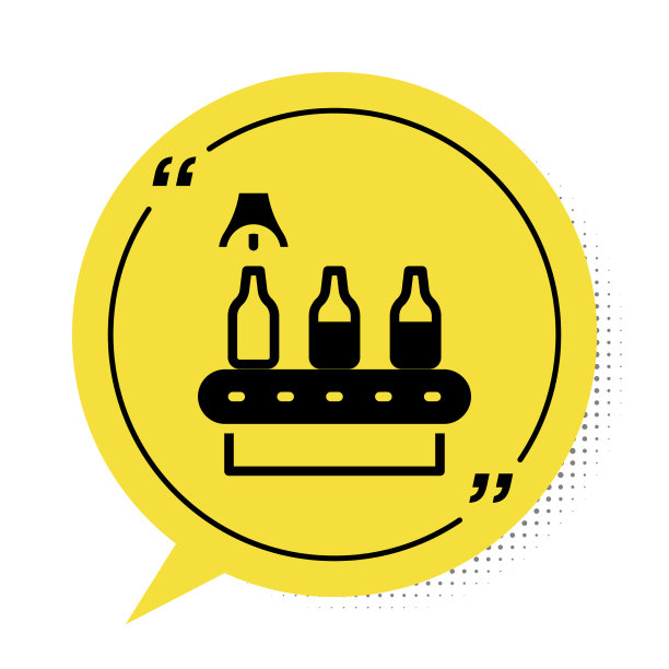 黑啤酒厂生产线浇注图片下载