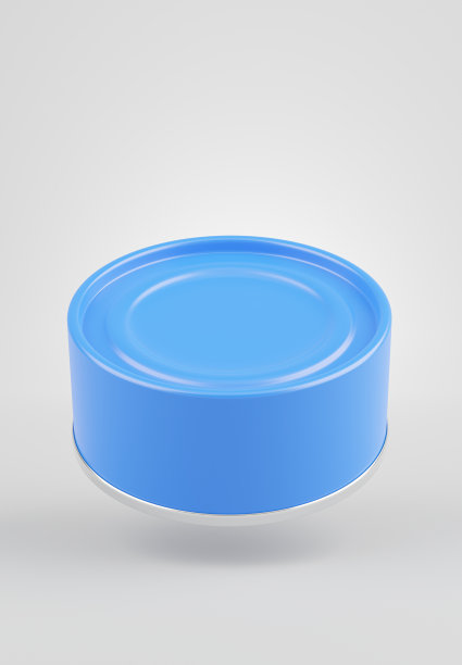 产品展示的罐装鱼的3d渲染图片下载