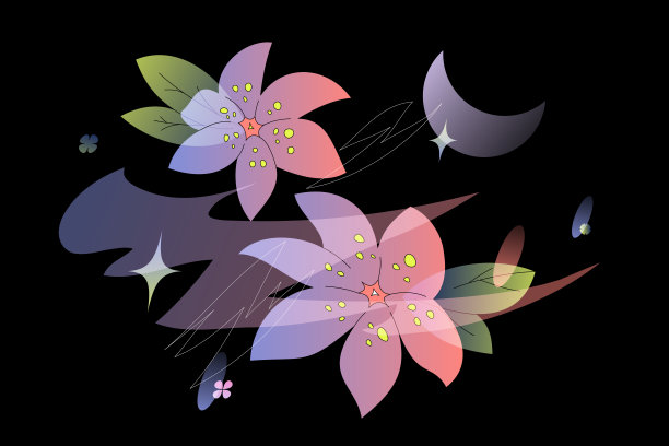 动画风格的花图片下载