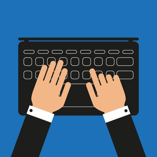 手在笔记本电脑键盘简单的平图片下载