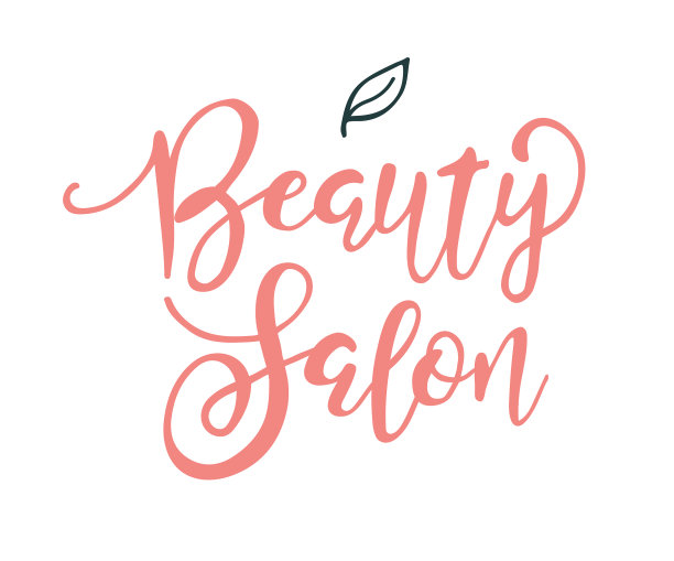向量字母的美容沙龙文字的标志图片下载