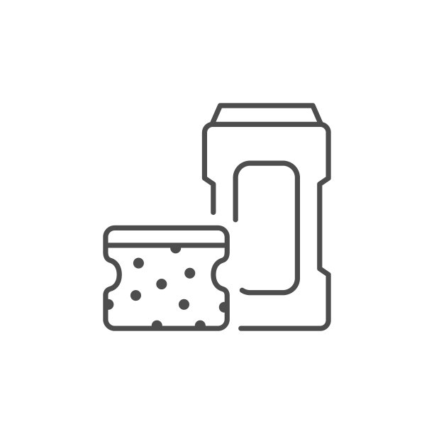 清洁用品系列轮廓图标图片下载