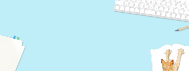 一只猫在扰乱电脑键盘上工作，远程办公场景背景插图图片下载