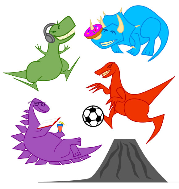 恐龙朋友图片下载