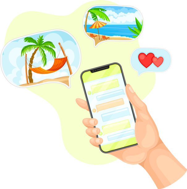 手与智能手机分享照片和文字图片下载