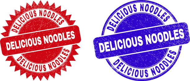 香喷喷的面条圆圆的，还有玫瑰花形的邮票图片下载