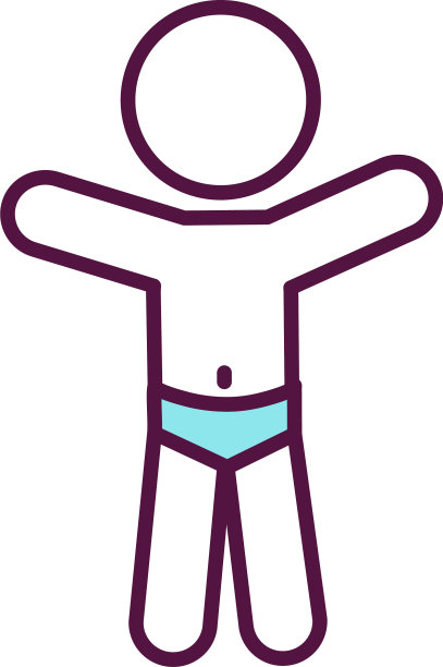 儿童内衣规则为RGB颜色图标图片下载