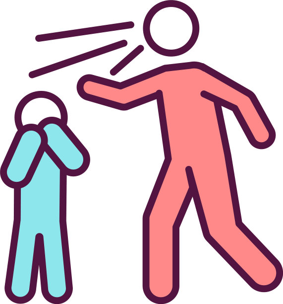 父母对着孩子尖叫RGB颜色的图标图片下载