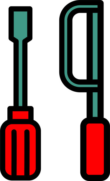 工具锯螺丝刀图标图片下载