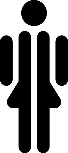 女性图标女性标志的厕所女孩wc图片下载