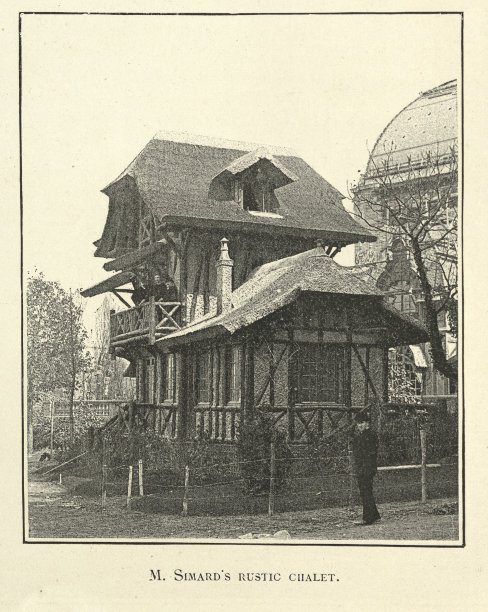 M. Simard的乡村小屋，巴黎世界博览会，1889年，19世纪图片下载