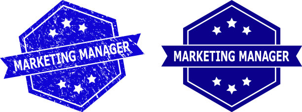 海克斯康营销经理盖章与grunged图片下载