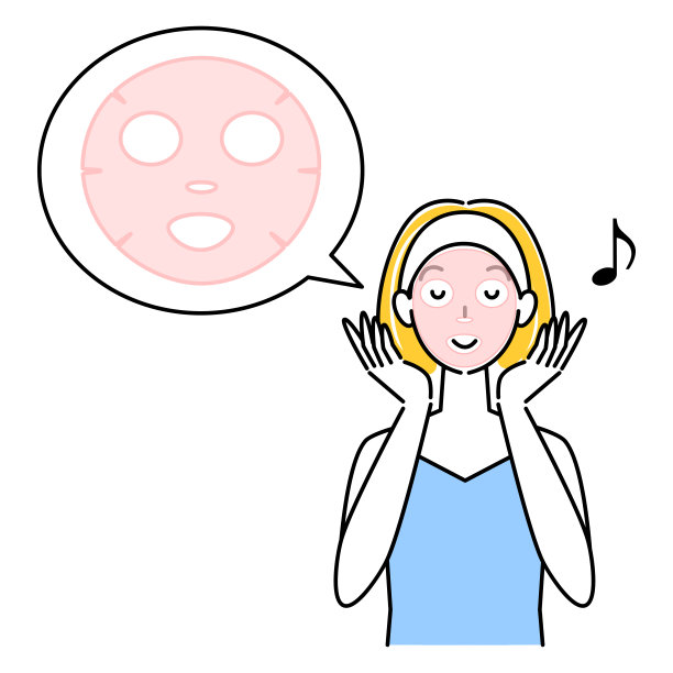 女性护肤套装插画简约矢量图图片下载