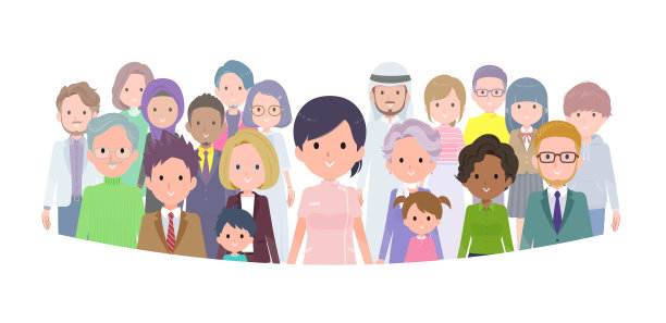 平式医务人员女式正面站立图片下载