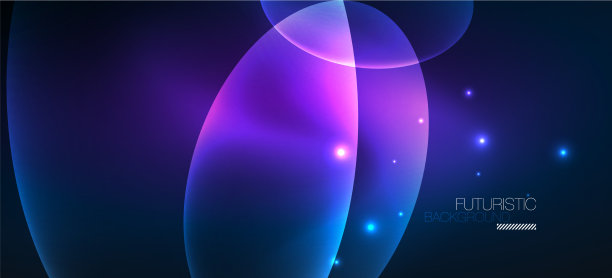 霓虹椭圆抽象背景闪亮明亮图片下载