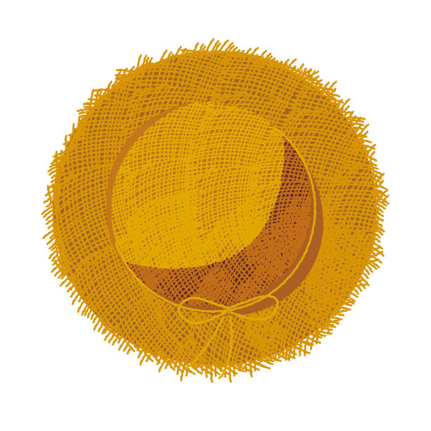 矢量插图的草帽图片下载