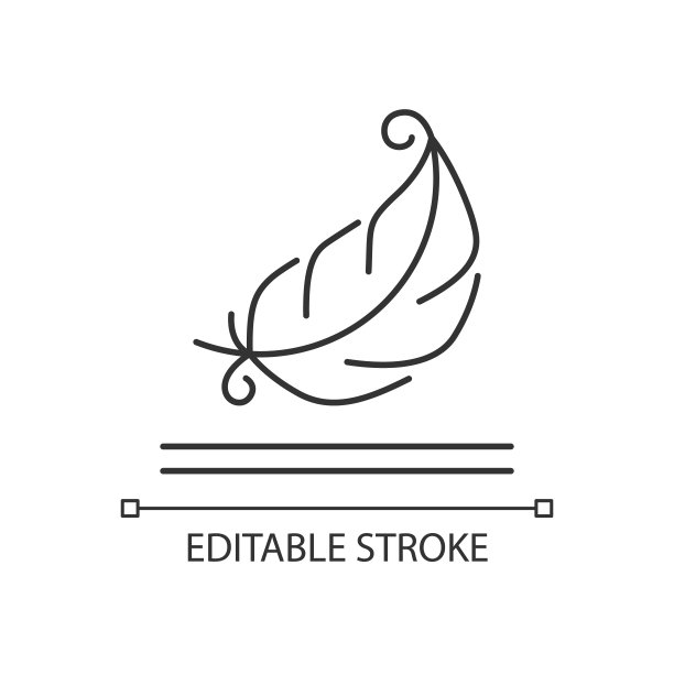 轻量化织物属性线性图标图片下载