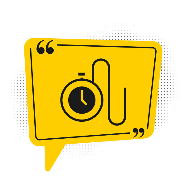 黑色手表与链图标孤立在白色图片下载