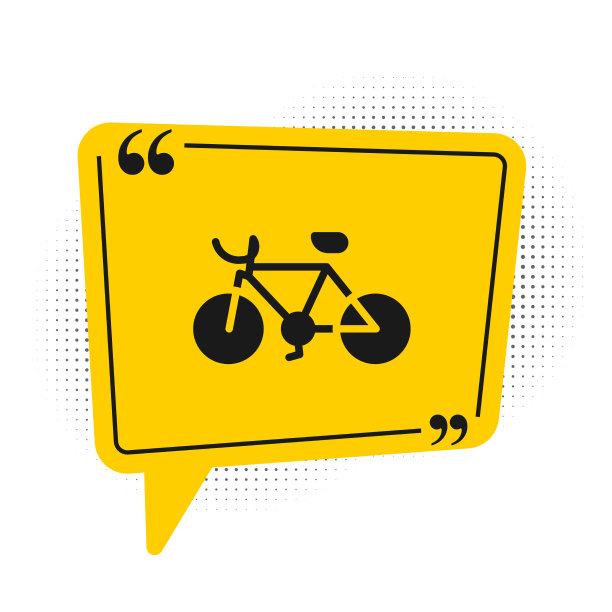 黑色自行车图标孤立在白色背景上图片下载