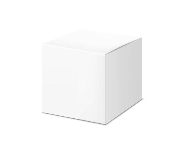现实的纸板包装盒模型。图片下载