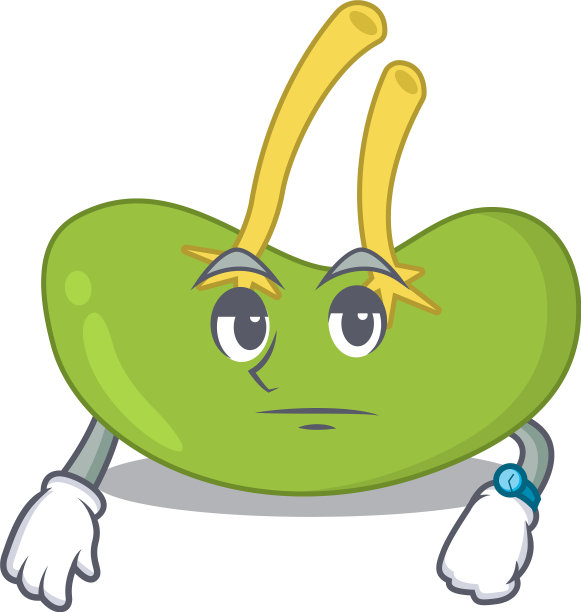 吉祥物的设计风格脾带有等待的姿态图片下载